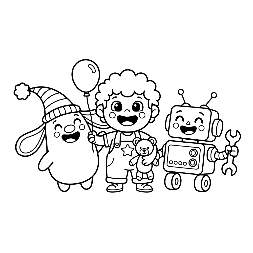 Dibujo de Personajes 1 para colorear