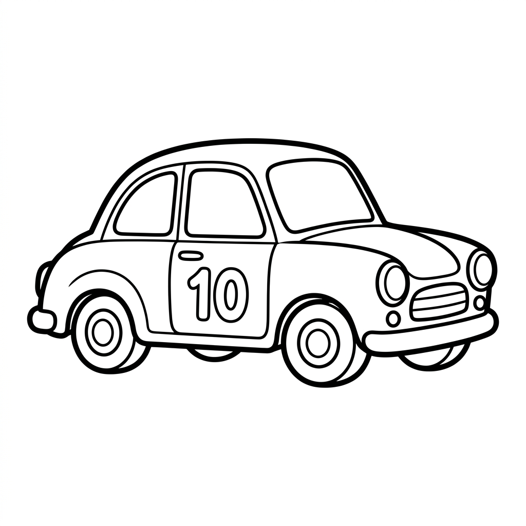 Coloriage Dessin de voiture 10 à imprimer