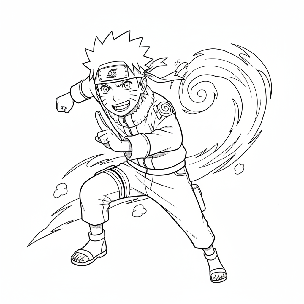 Naruto 6 Ausmalbild