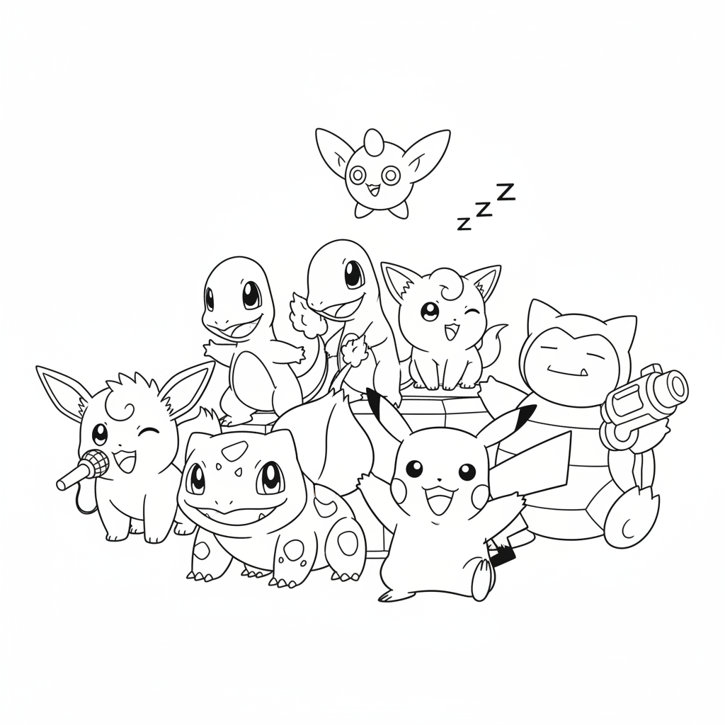 Dibujo de Pokémon 8 para colorear