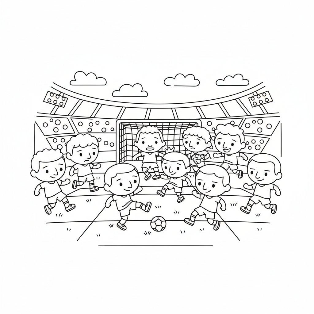 Coloriage Football 10 à imprimer