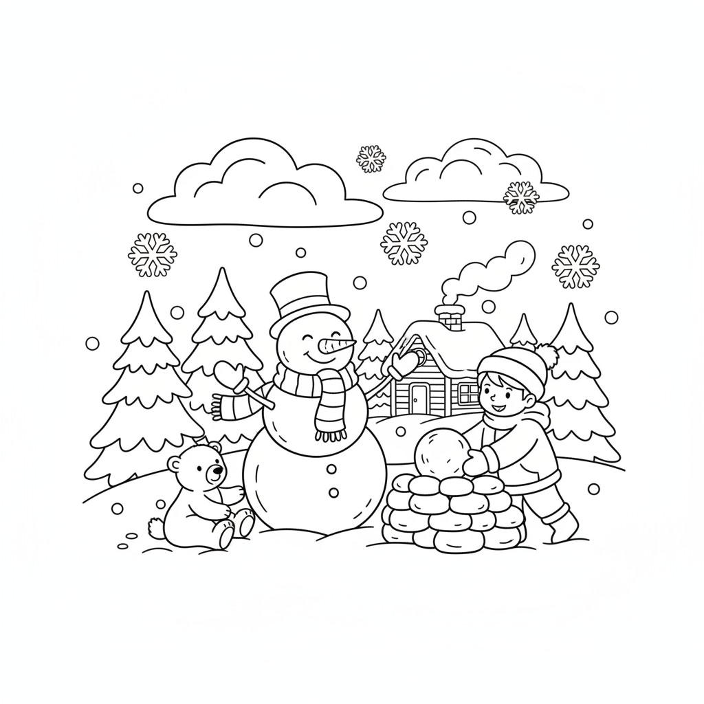 Dibujo de invierno 6
