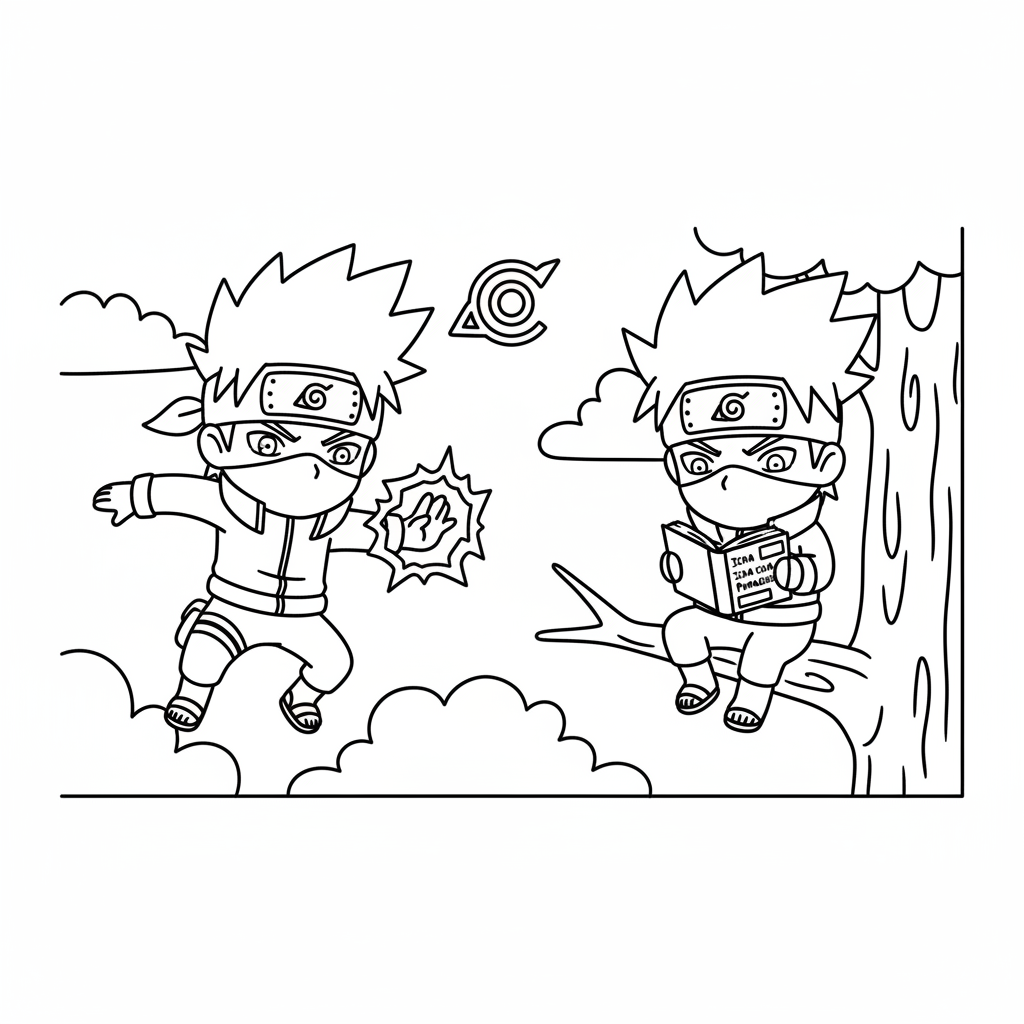 Kakashi 2 Ausmalbild