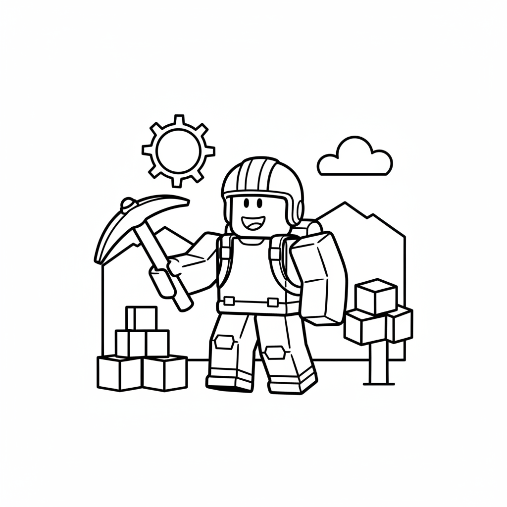 Coloriage Roblox à imprimer