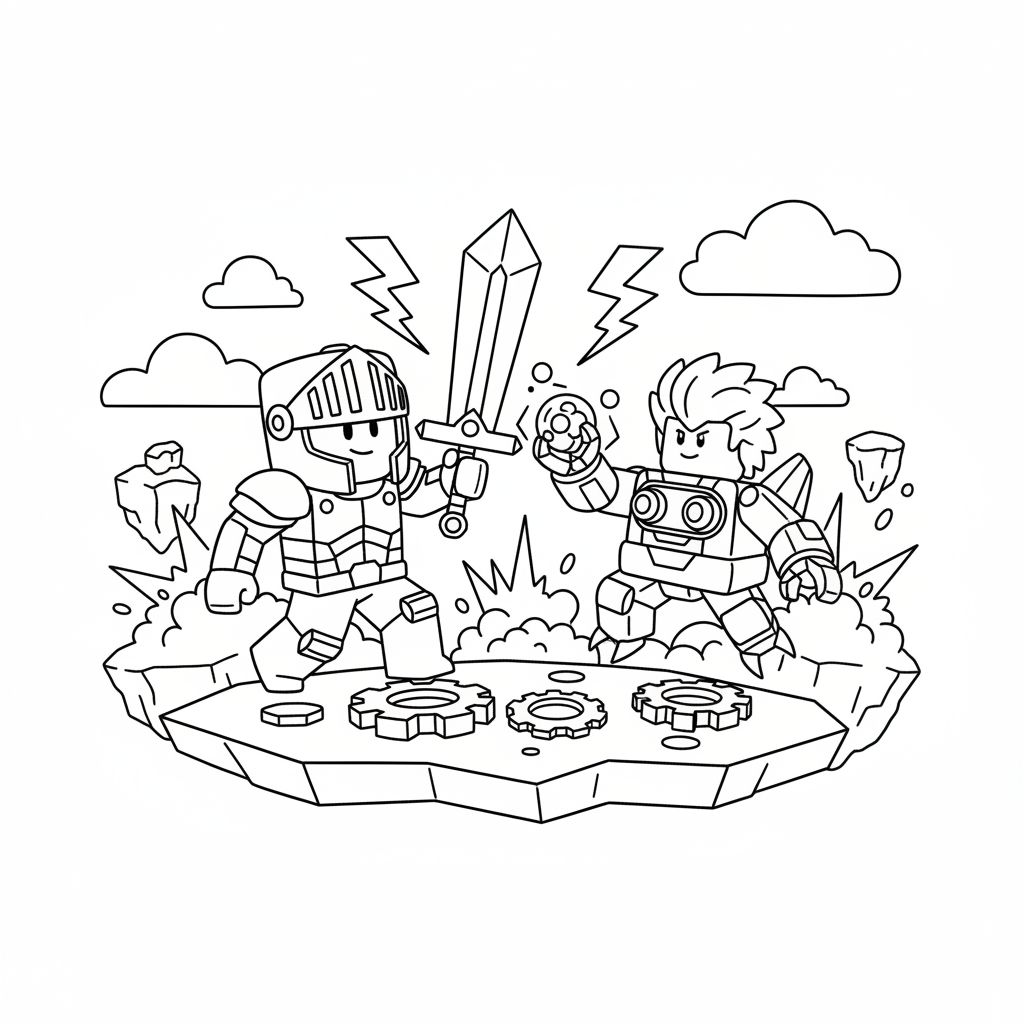 Rivals 4 游戏涂色页