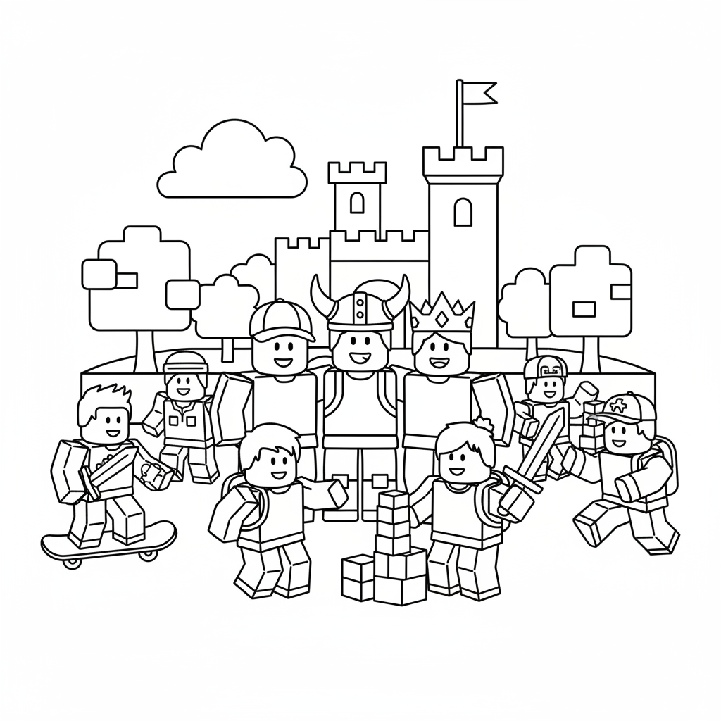Roblox 9 coloring page