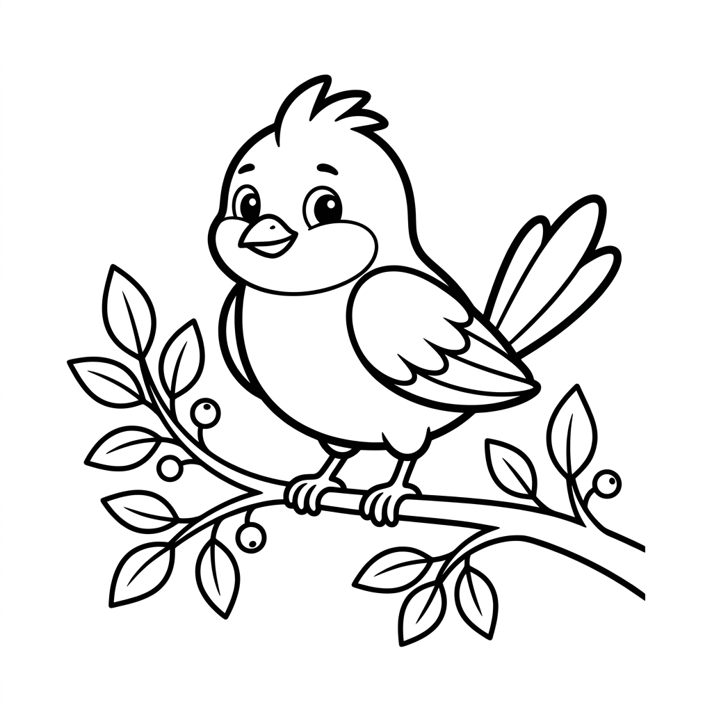 Bird coloring page 8
