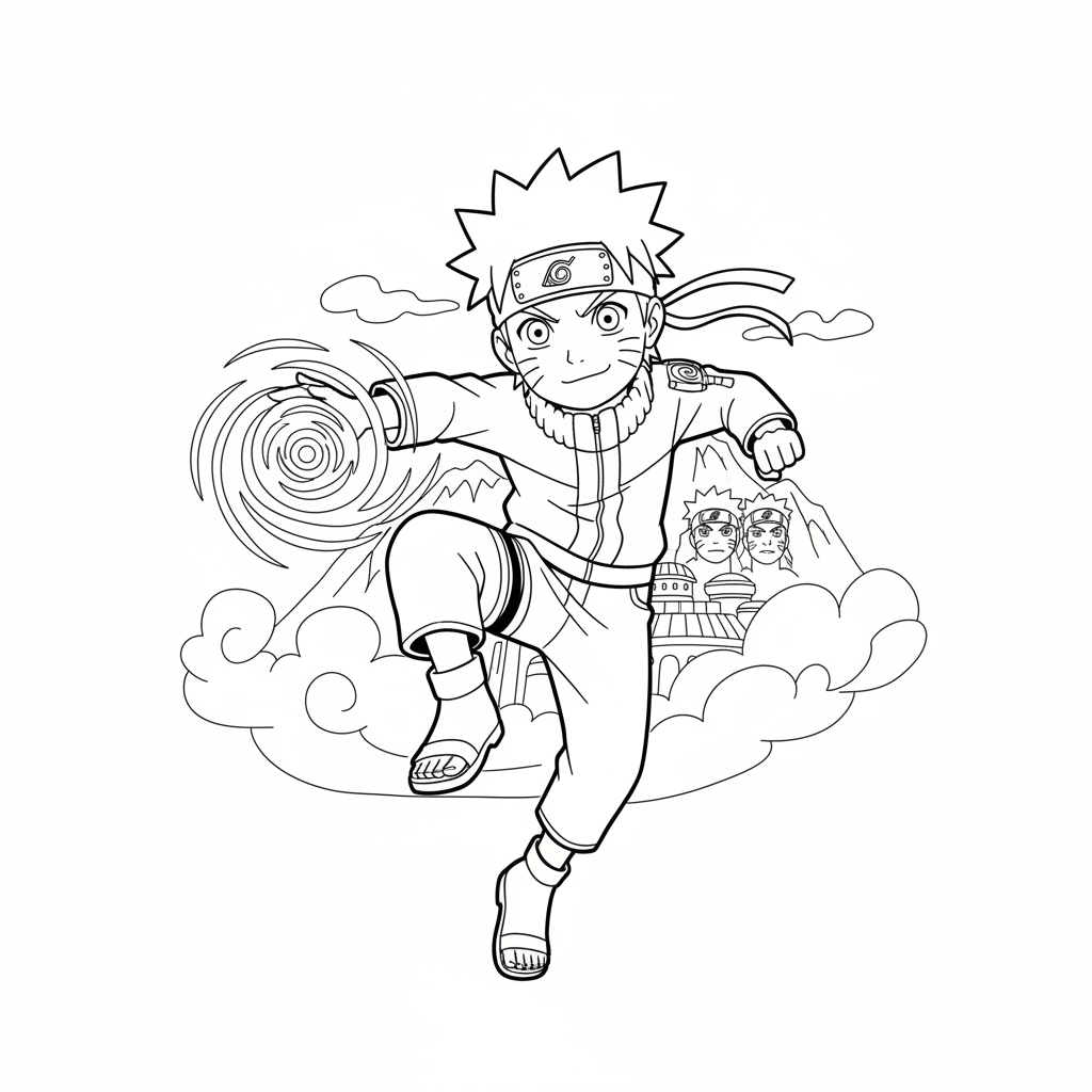 Naruto 2 Ausmalbild