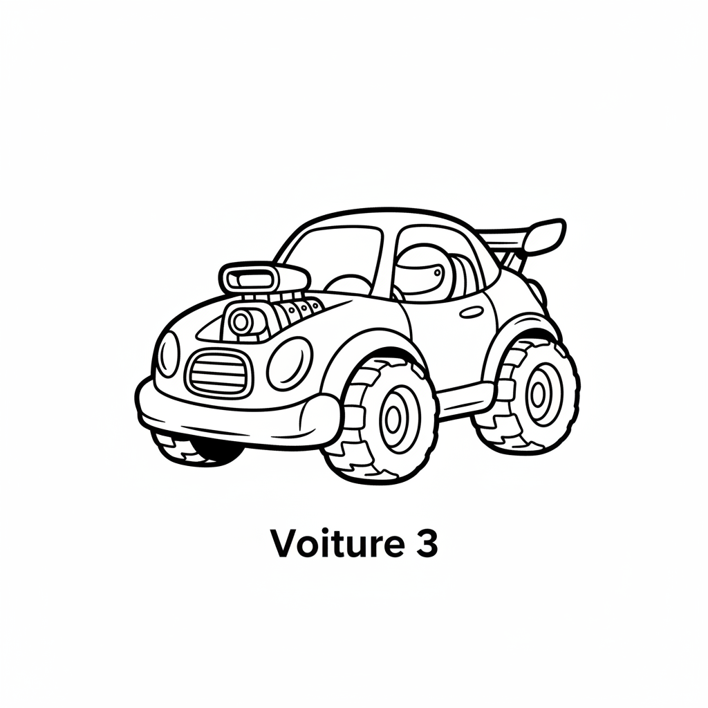 Disegno da colorare auto 3