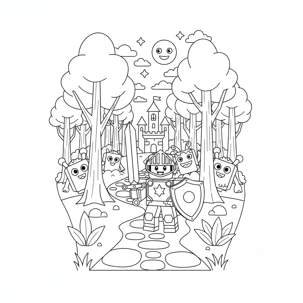 99 Nights in the Forest 4 coloring page
