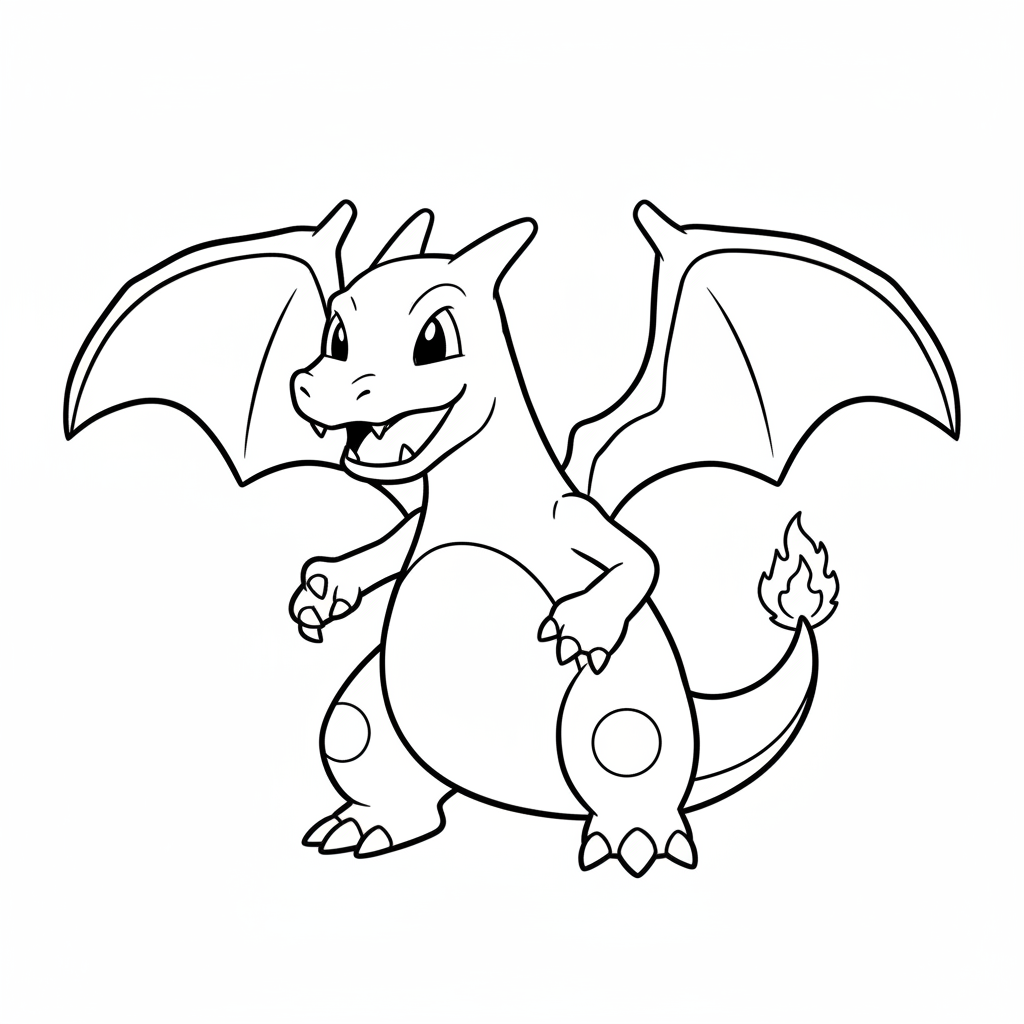 Dibujo de Charizard 3 para colorear