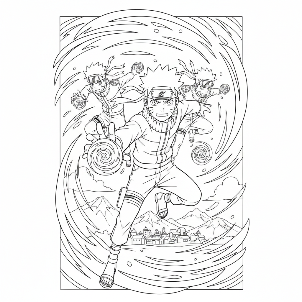 Naruto 7 Ausmalbild