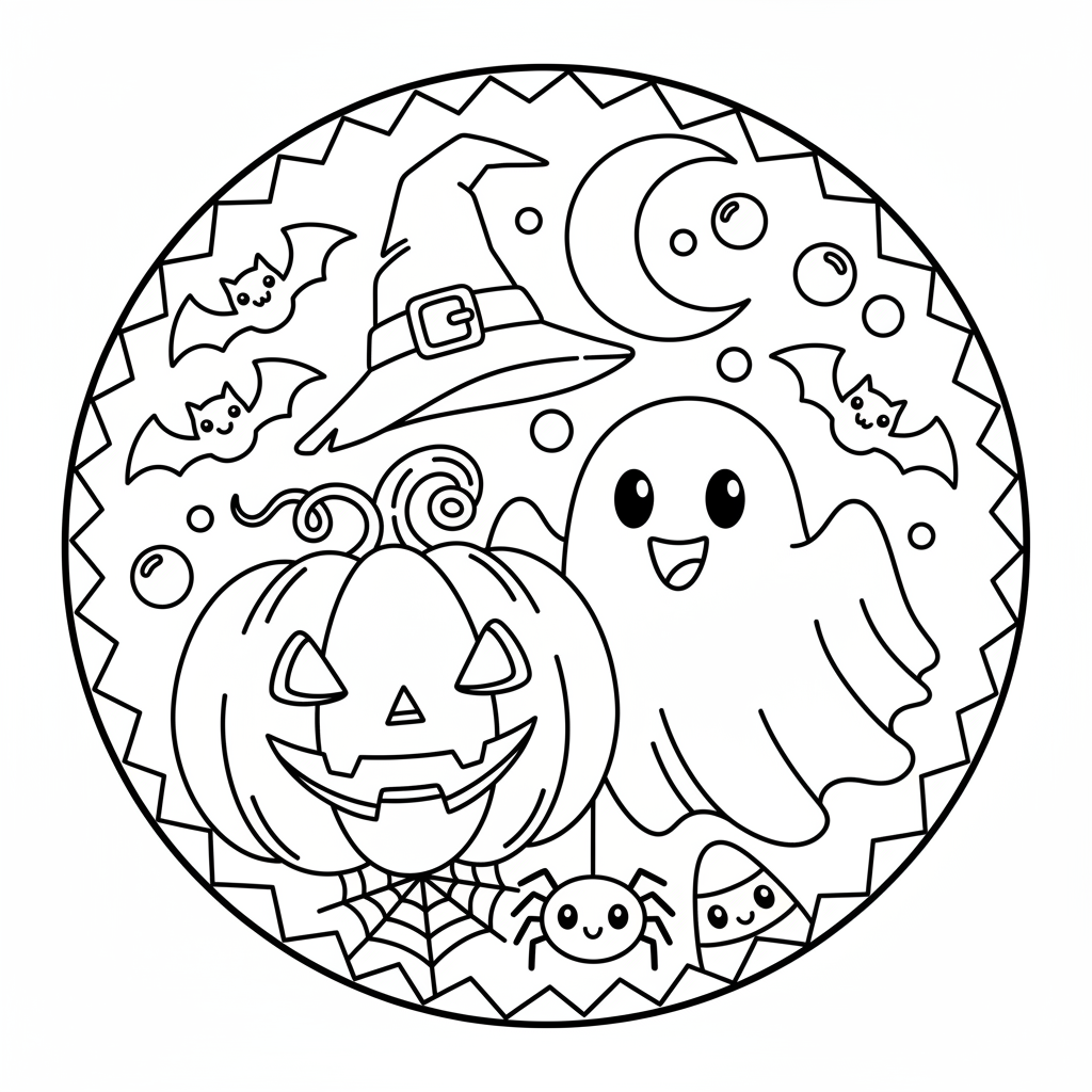 Halloween coloring page 3