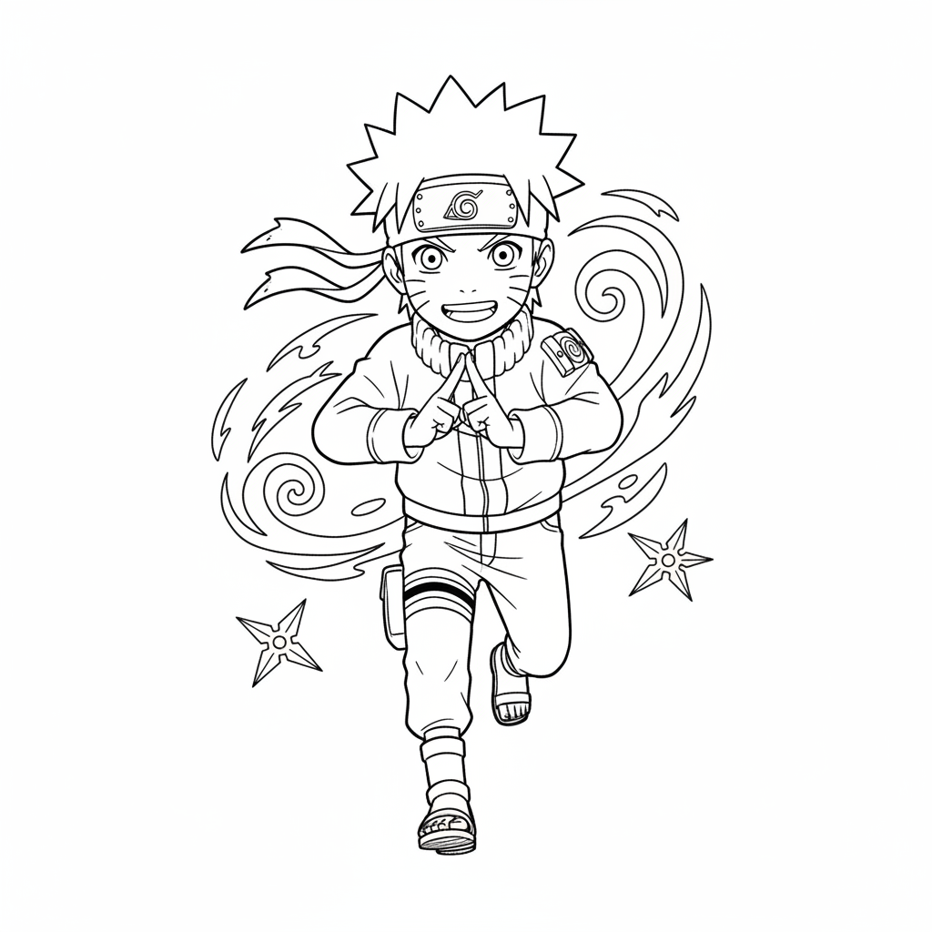 Coloriage Naruto 1 à imprimer