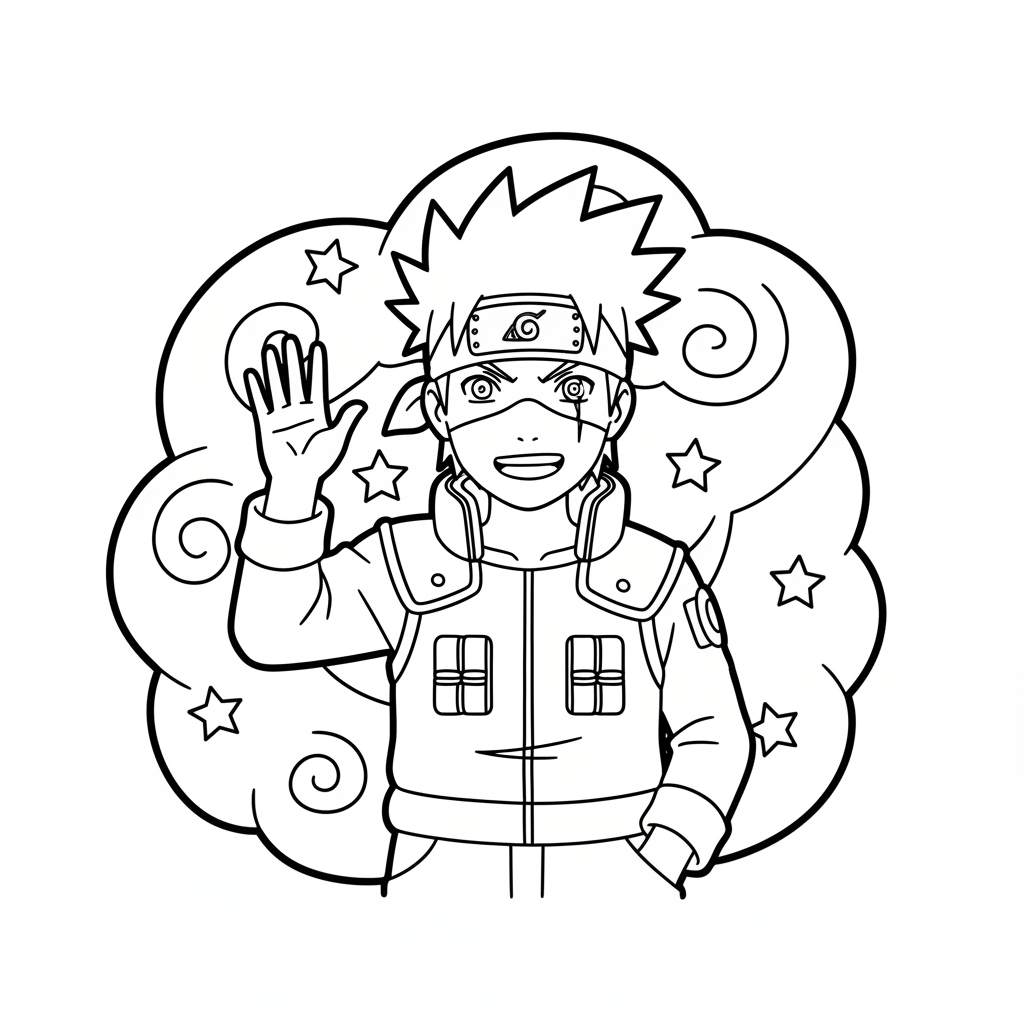Kakashi 1 Ausmalbild