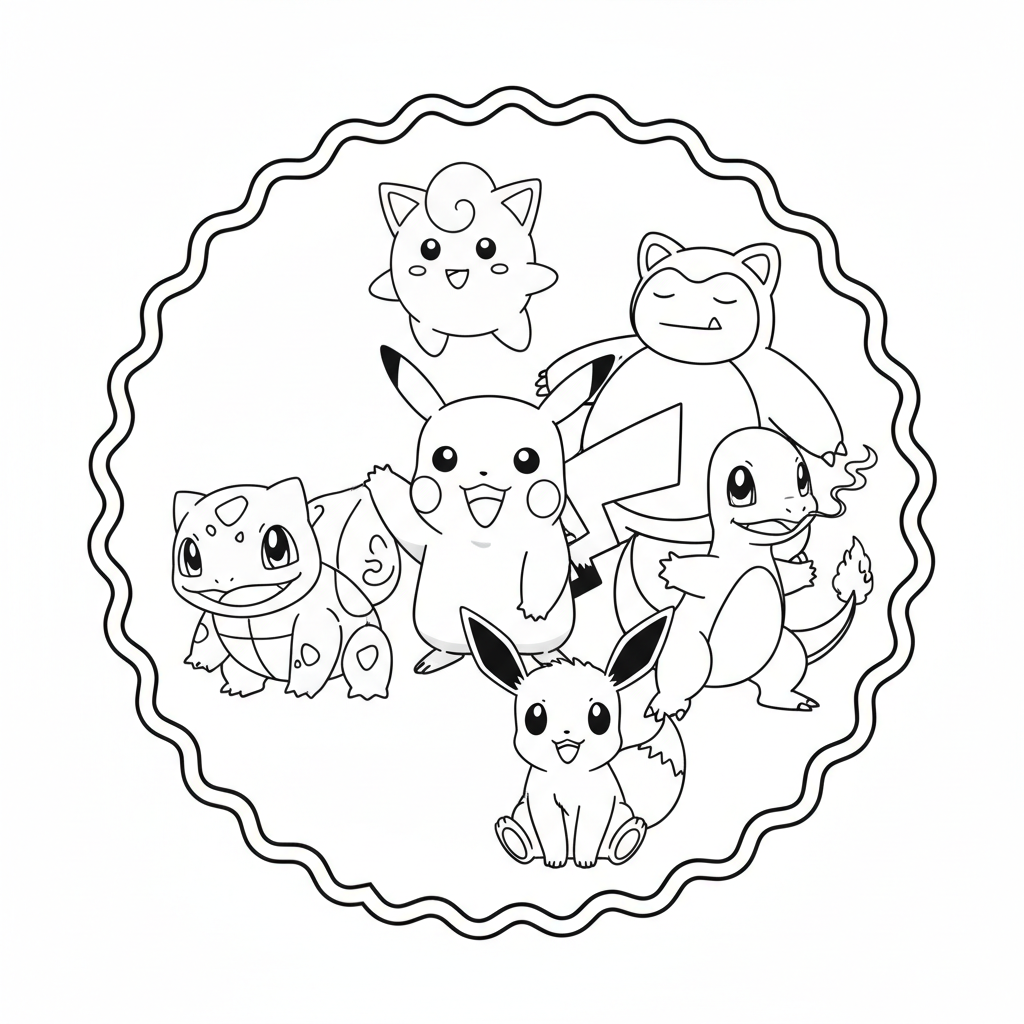 Disegno da colorare Pokémon 7
