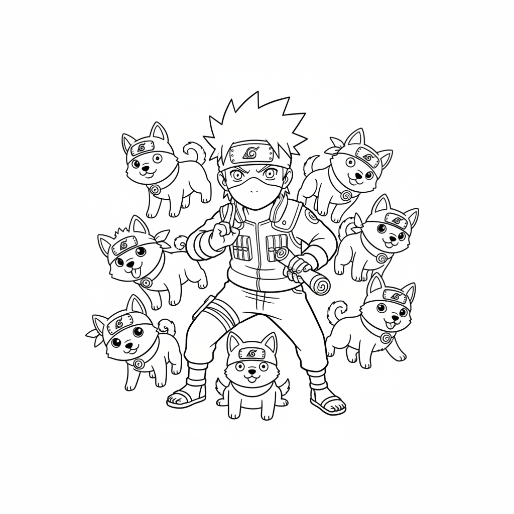 Coloriage Kakashi 7 à imprimer