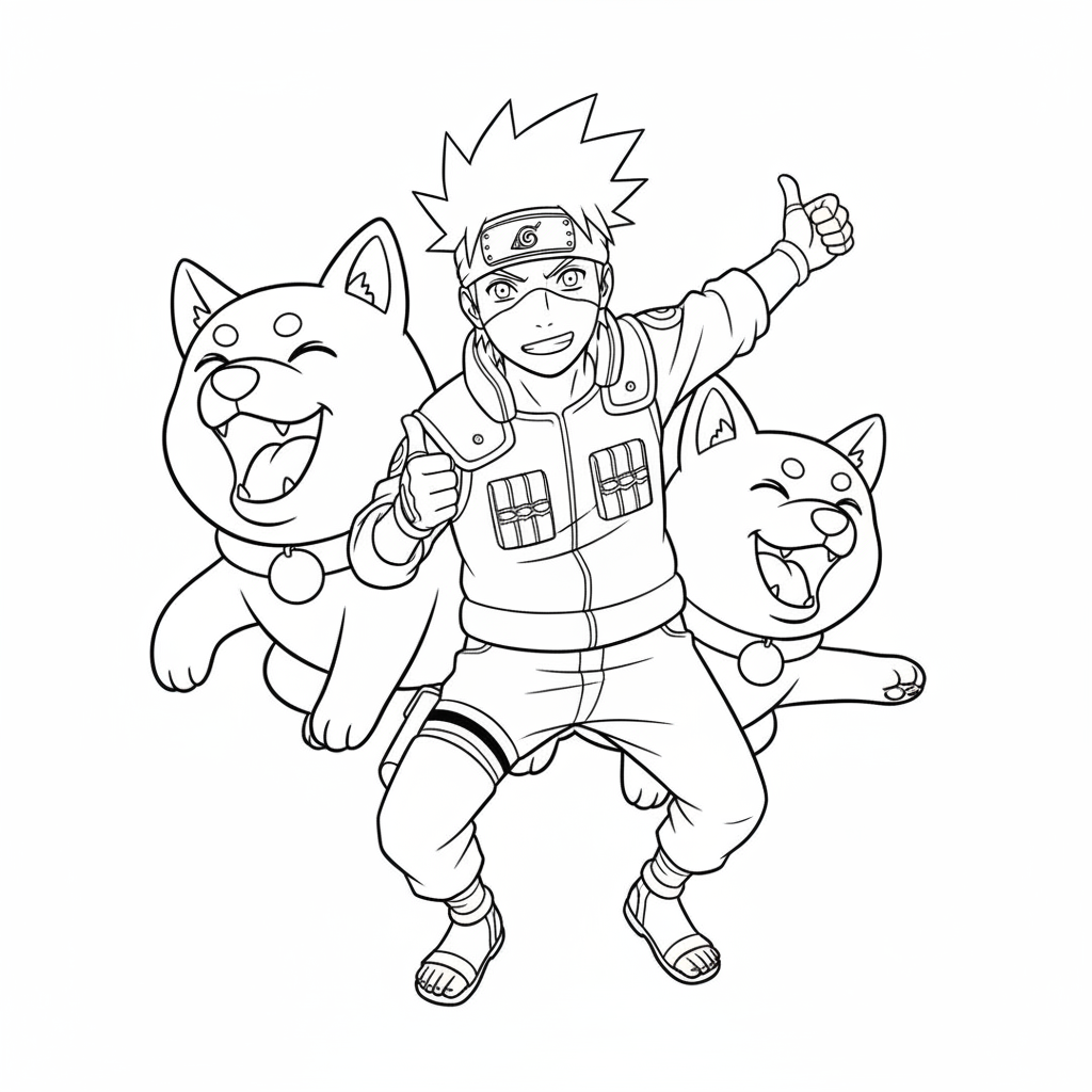 Coloriage Kakashi 5 à imprimer