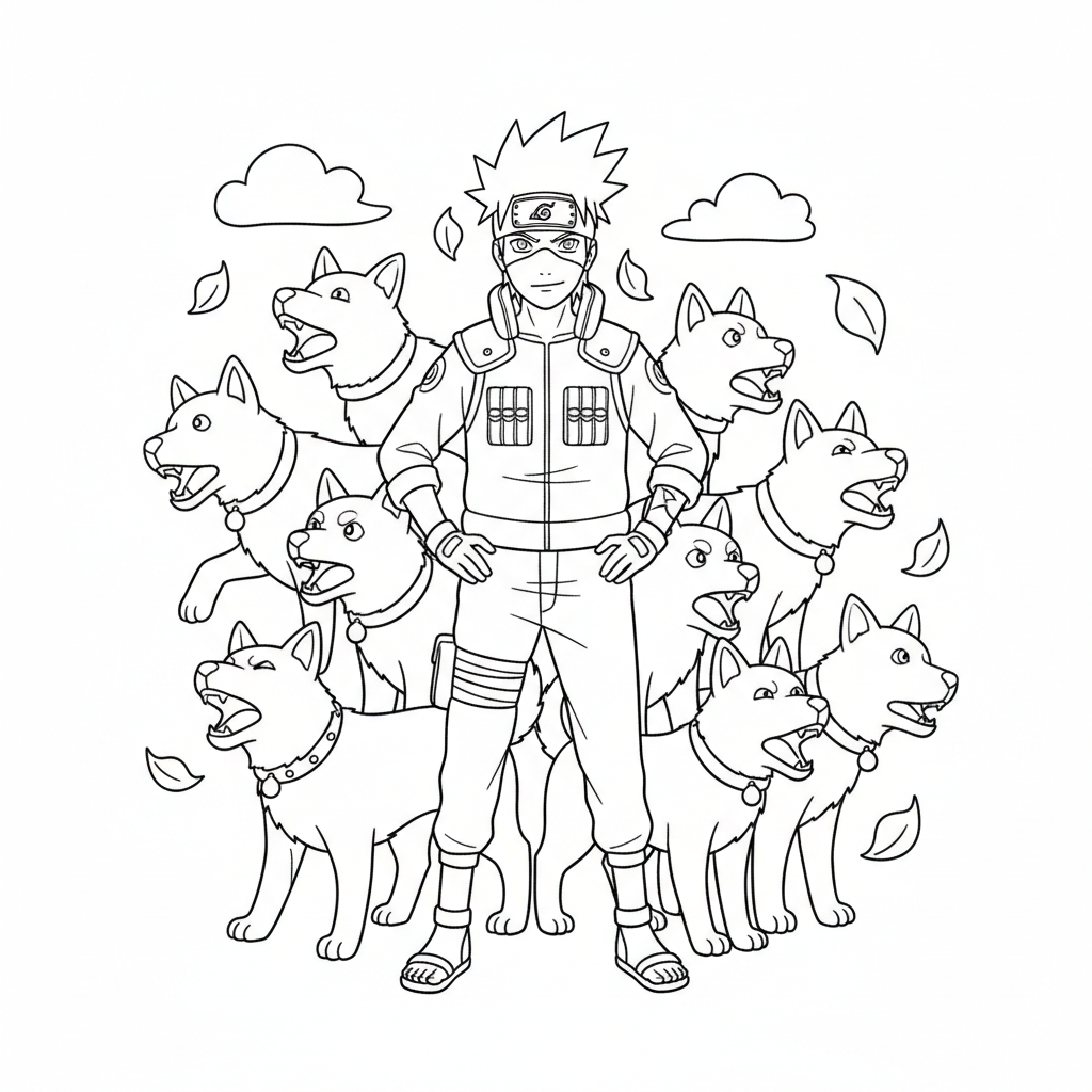 Coloriage Kakashi 8 à imprimer