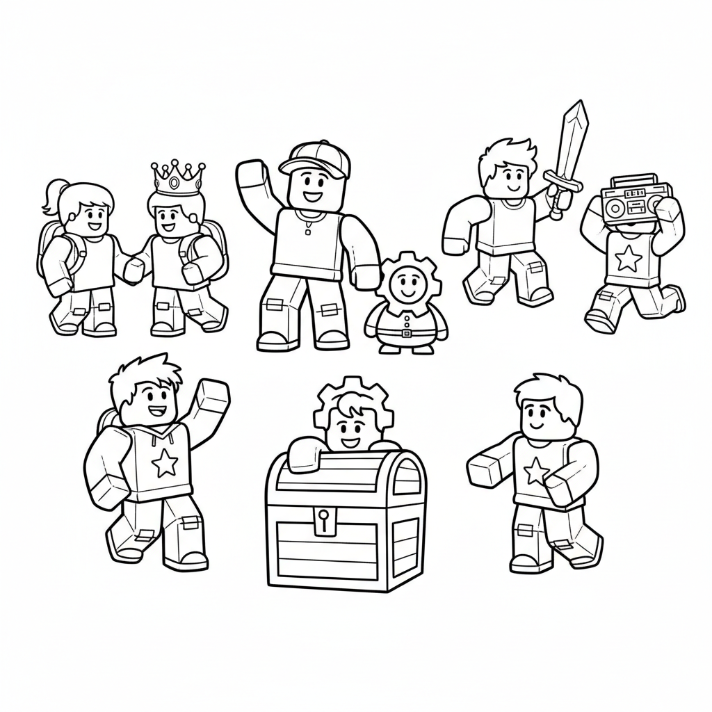 Coloriage Roblox 8 à imprimer