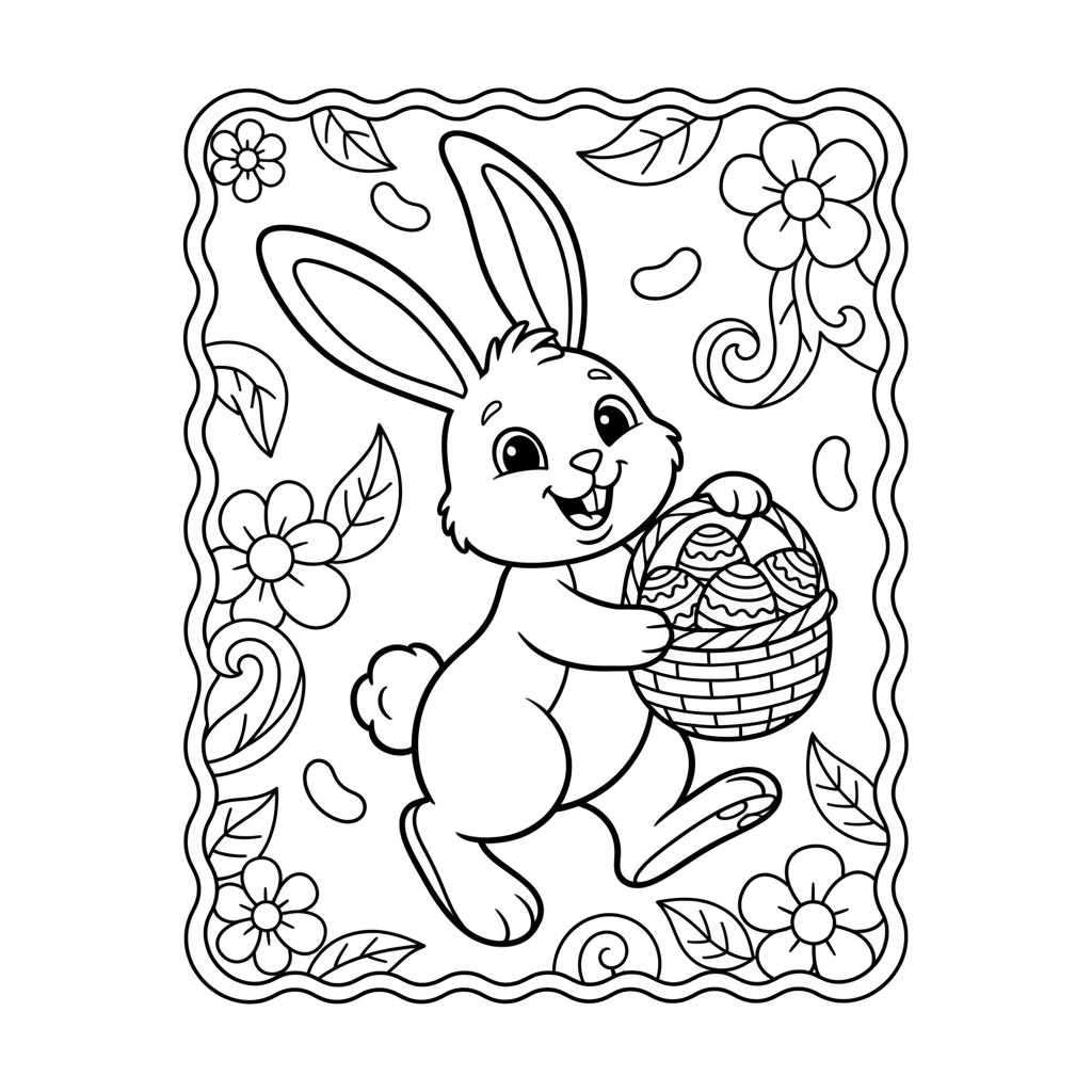 Dibujo para colorear de Pascua 7
