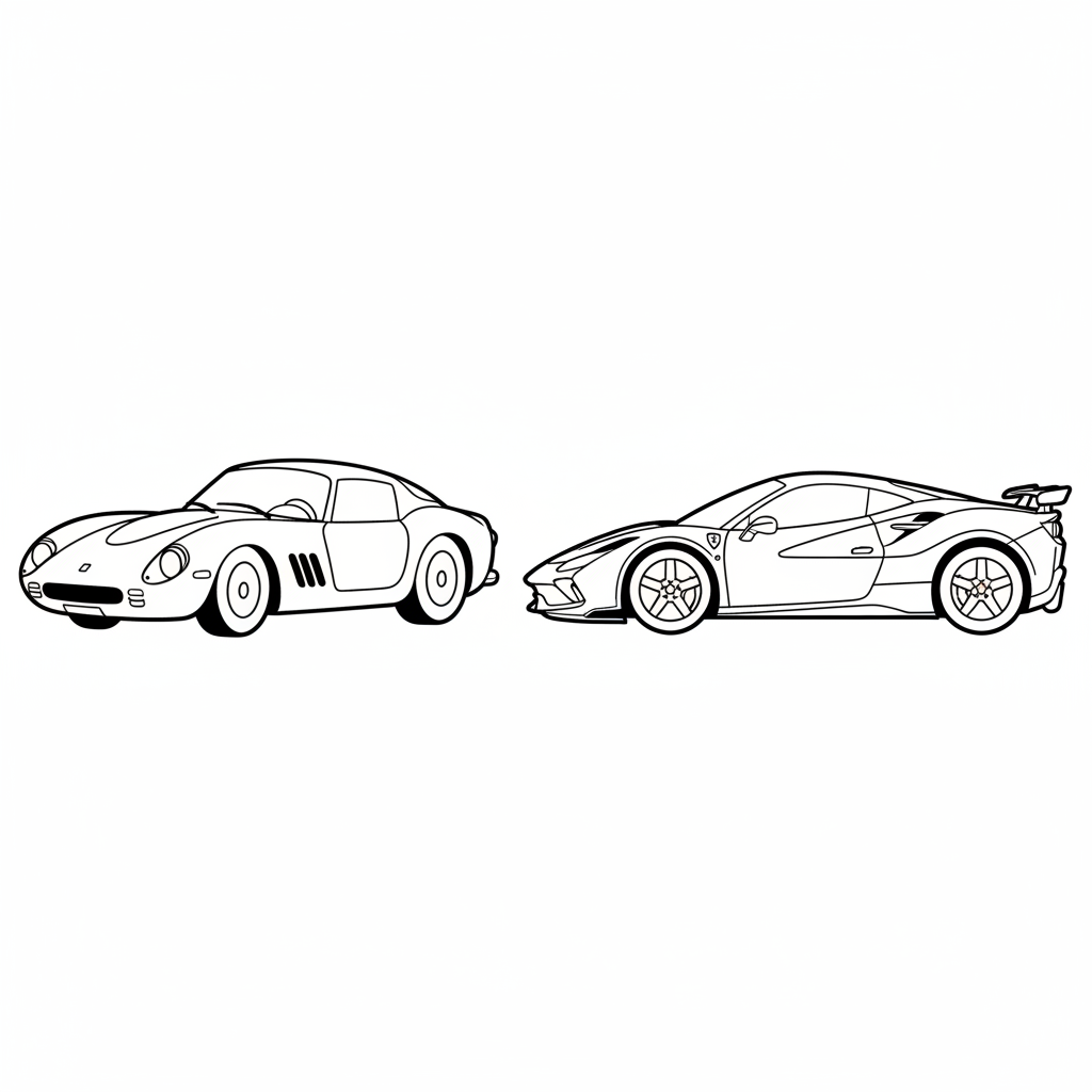 Disegno da colorare Ferrari 2