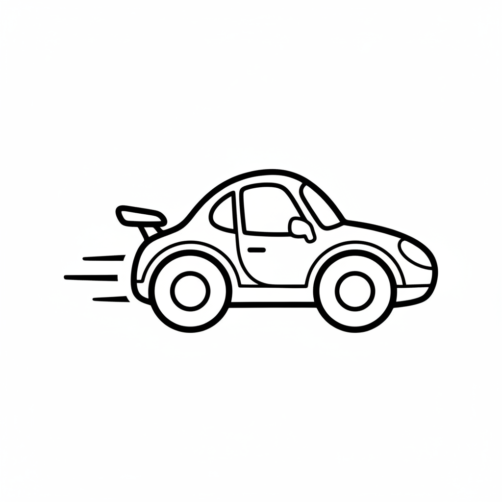 Disegno da colorare auto 2