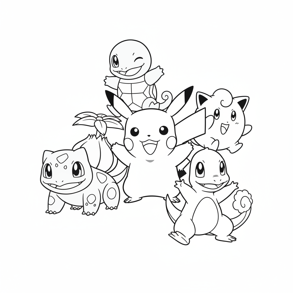 Dibujo de Pokémon 5 para colorear