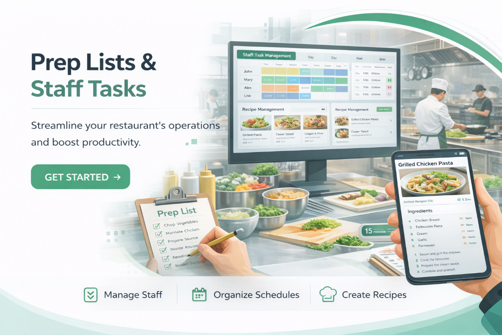Prep Lists & Staff Tasks