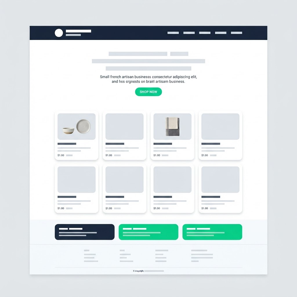 Illustration d'un site internet nouvelle génération conçu avec l'intelligence artificielle