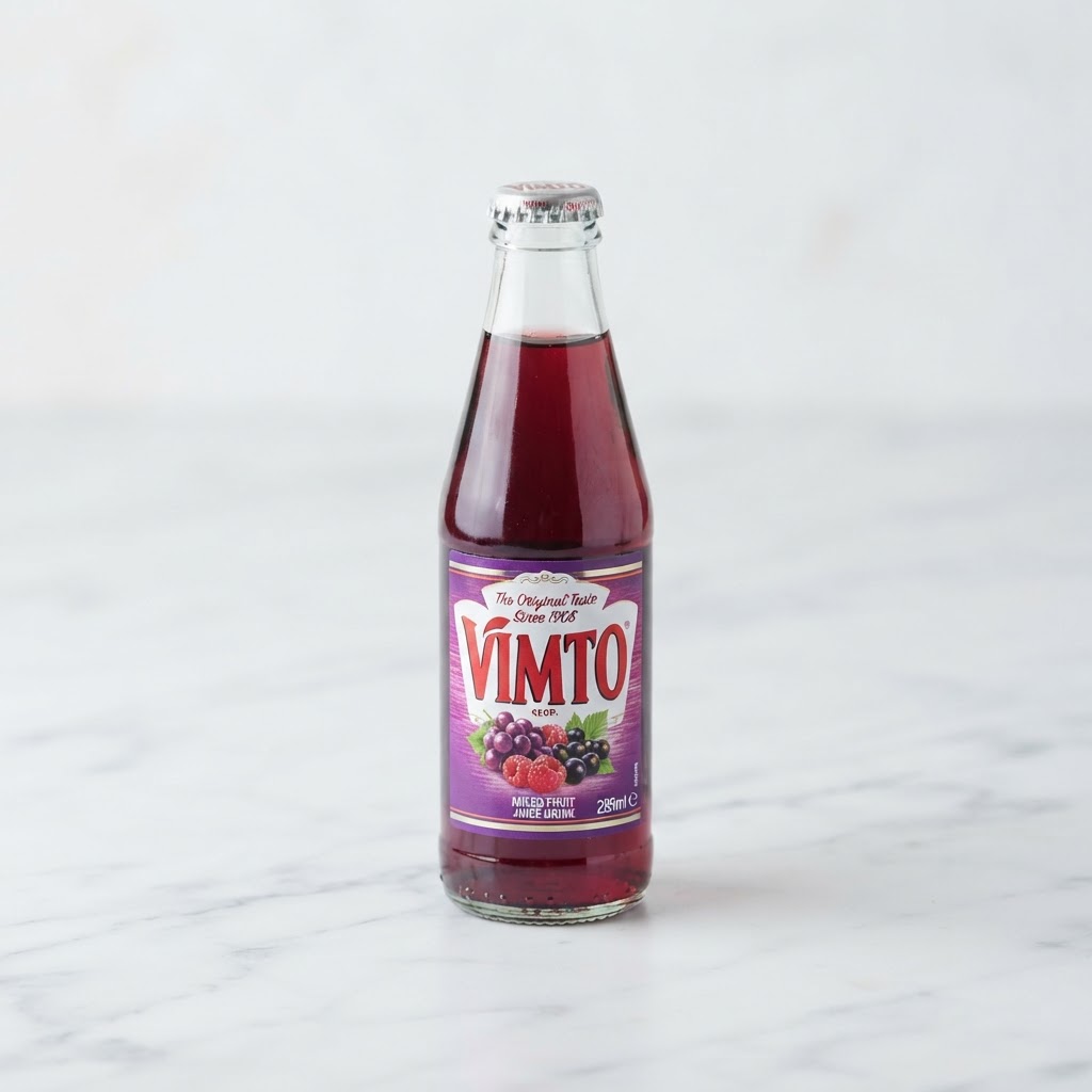 Vimto Glass Bottle British Drinks Thailand Bossmans Living Room UK drinks delivery
