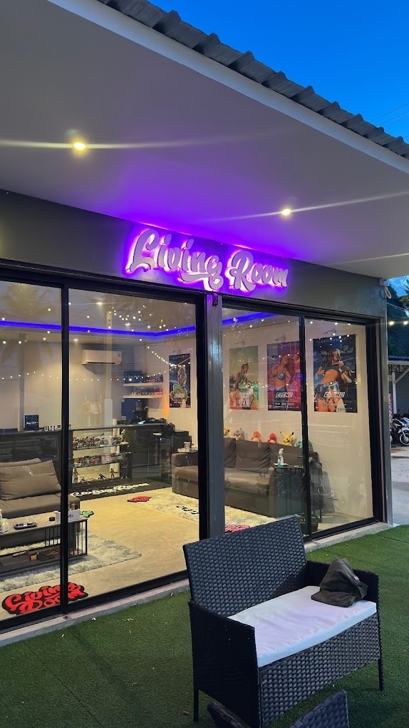 Living Room Koh Samui shop exterior Thailand dispensary