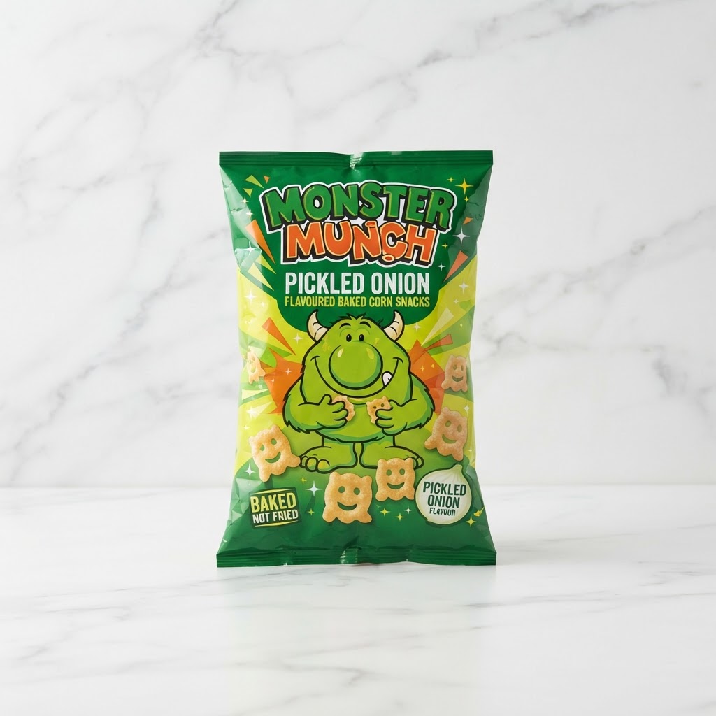 Monster Munch Pickled Onion British Snacks Thailand Bossmans Living Room UK snacks delivery