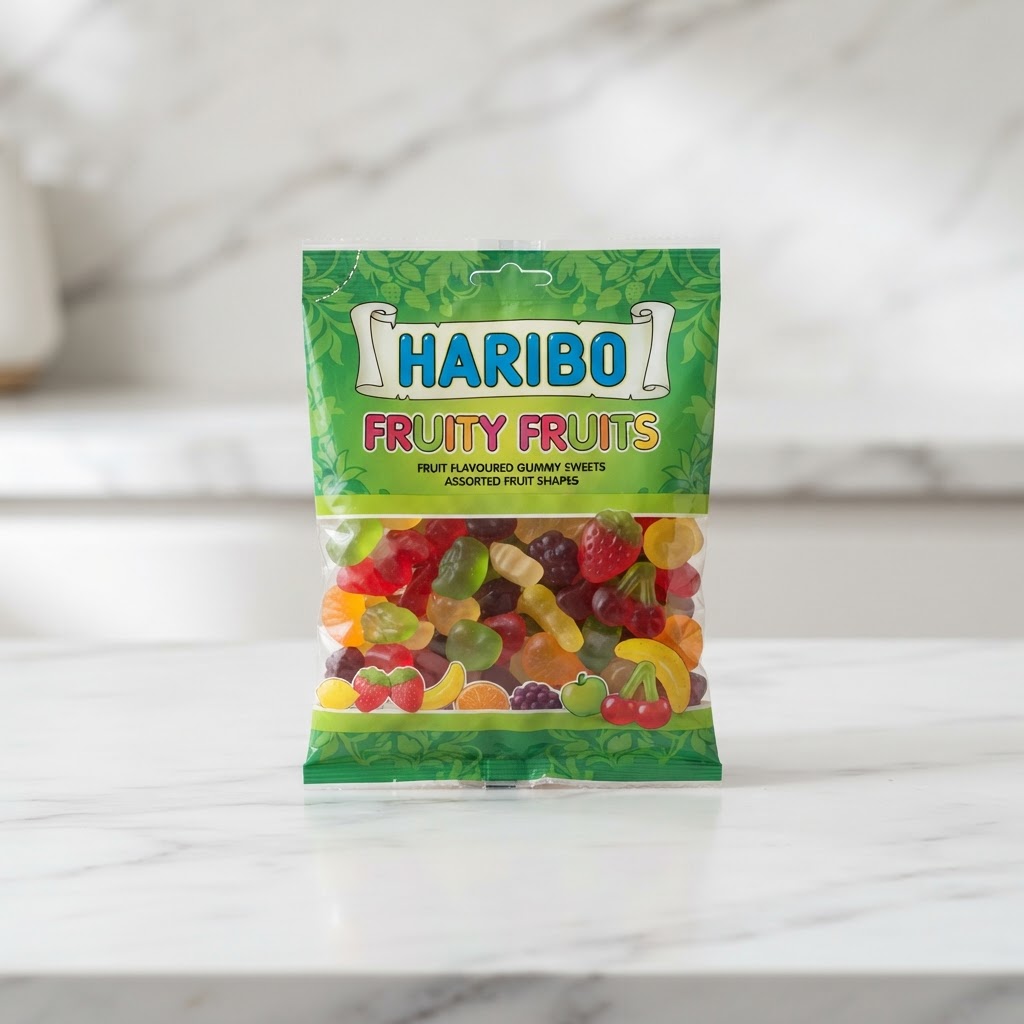 Haribo Fruity Fruits British Snacks Thailand Bossmans Living Room UK snacks delivery