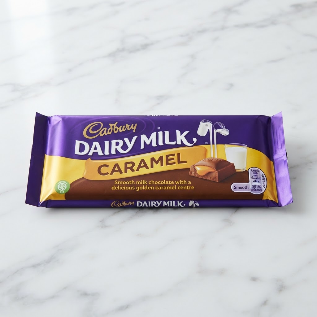 Cadbury Dairy Milk Caramel Large Bar British Snacks Thailand Bossmans Living Room UK snacks delivery