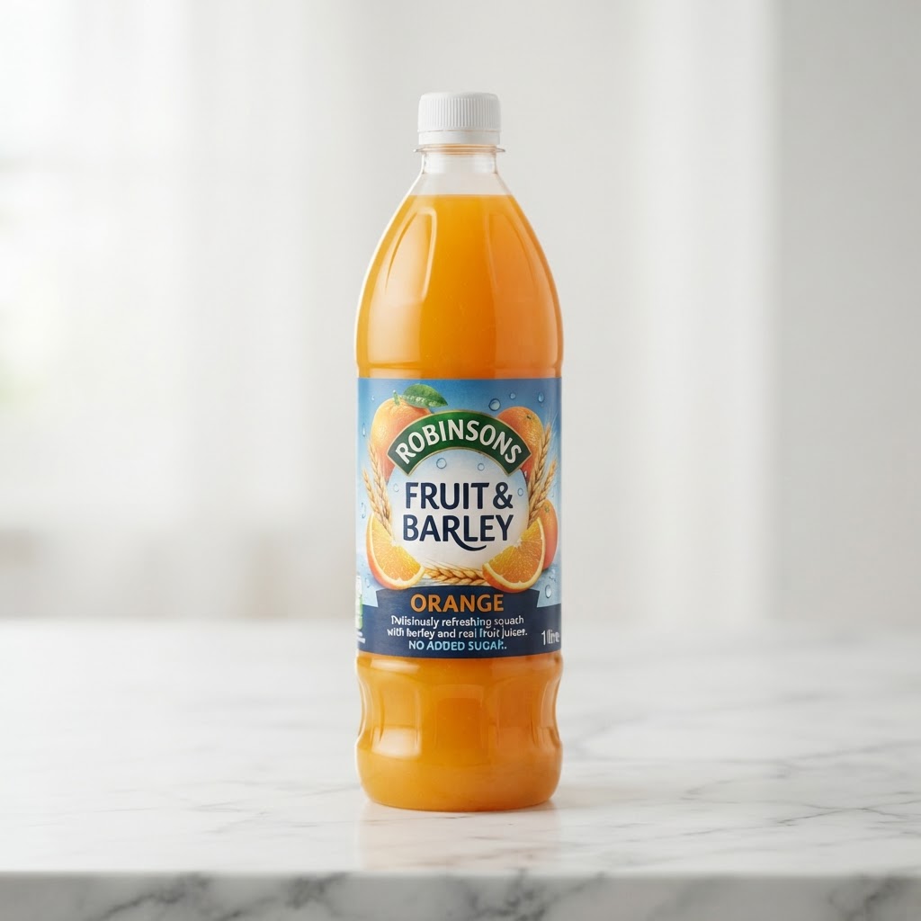 Robinsons Fruit & Barley Orange 1L British Snacks Thailand Bossmans Living Room UK snacks delivery
