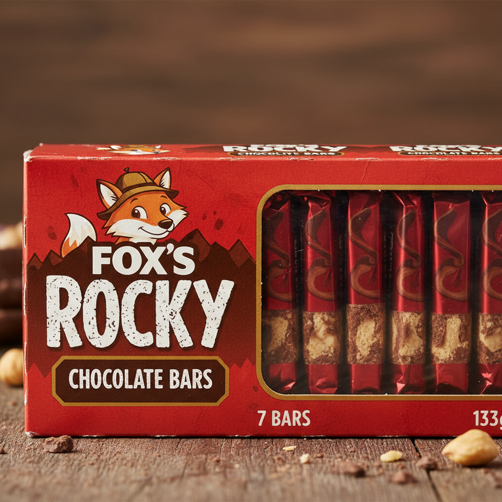 Fox's Rocky Chocolate Bars 7 Bars 133g
