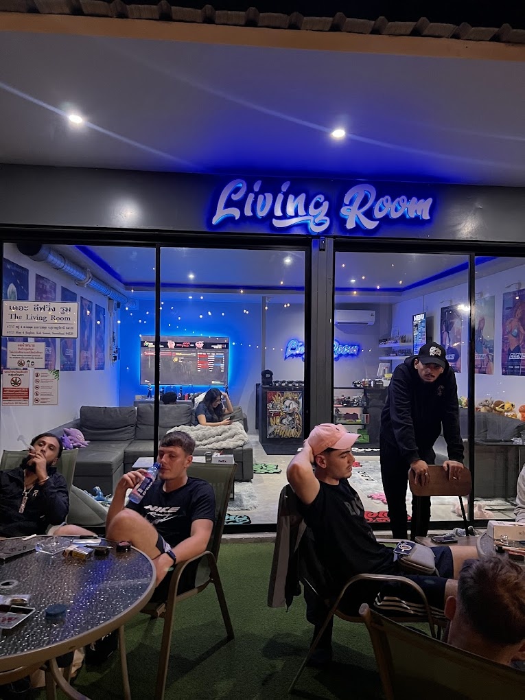 Living Room Koh Samui shop exterior Thailand dispensary