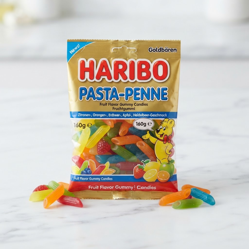 Haribo Pasta Penne British Snacks Thailand Bossmans Living Room UK snacks delivery