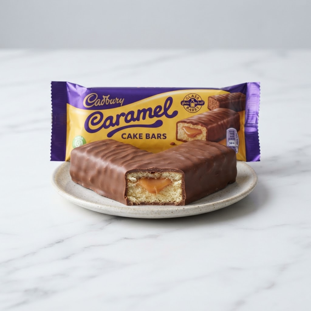 Cadbury Caramel Cake Bar British Snacks Thailand Bossmans Living Room UK snacks delivery