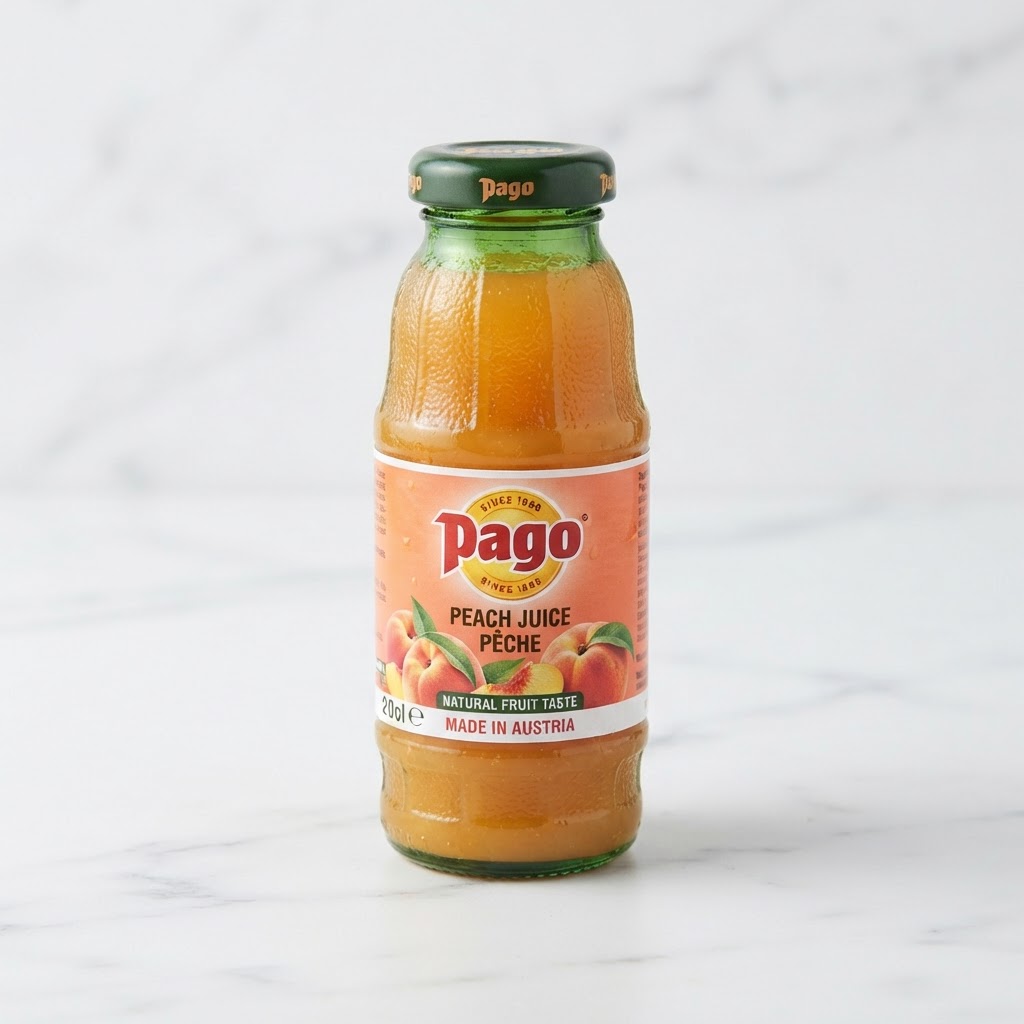 Pago Peach Juice British Drinks Thailand Bossmans Living Room UK drinks delivery