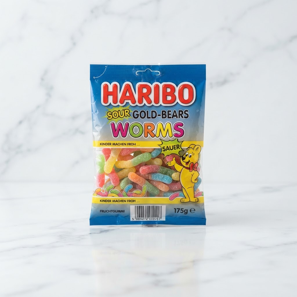 Haribo Worms (Small Bag) British Snacks Thailand Bossmans Living Room UK snacks delivery