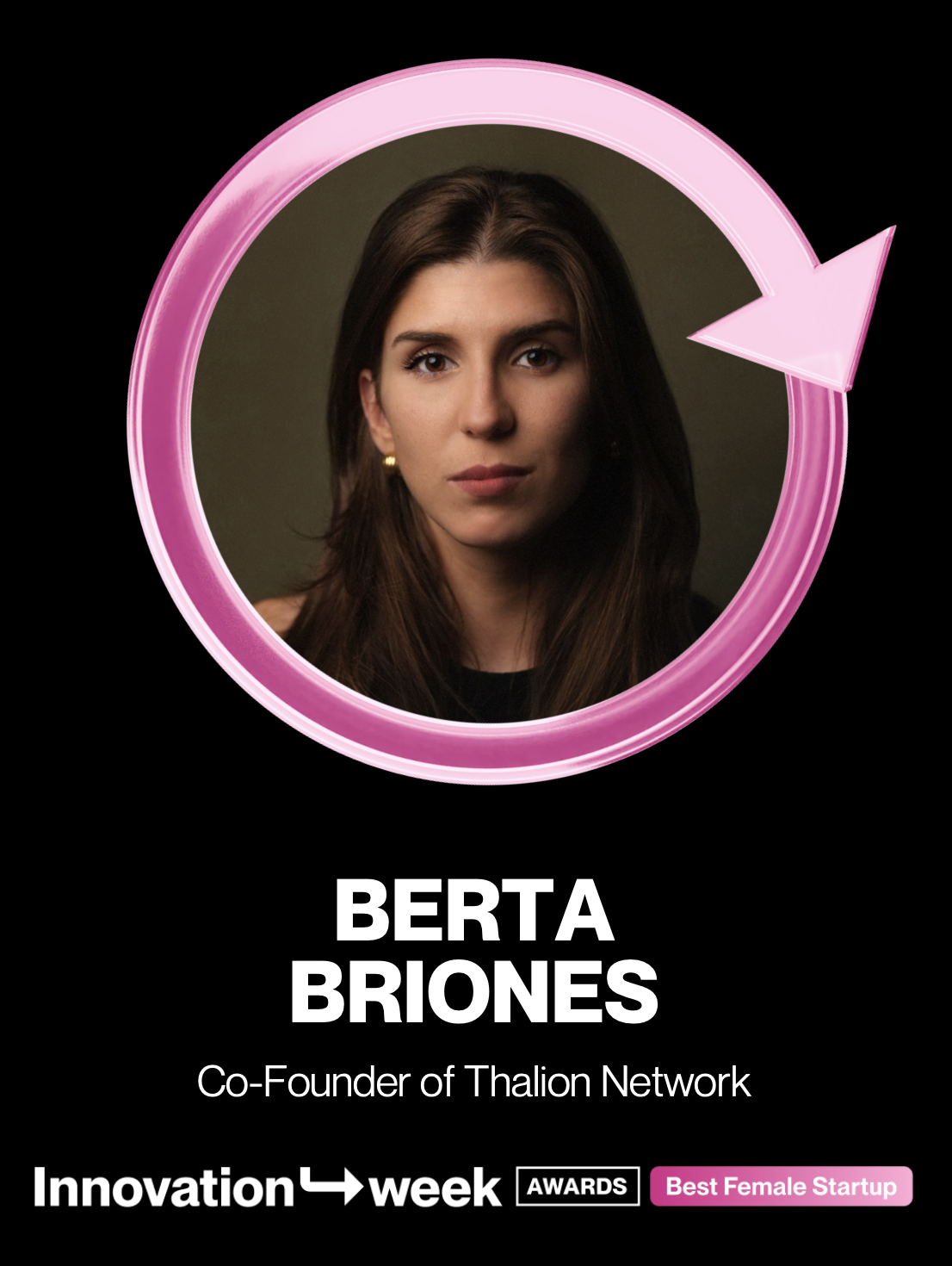 Berta Briones, cofundadora de Thalion Network, finalista del premio Best Female Startup