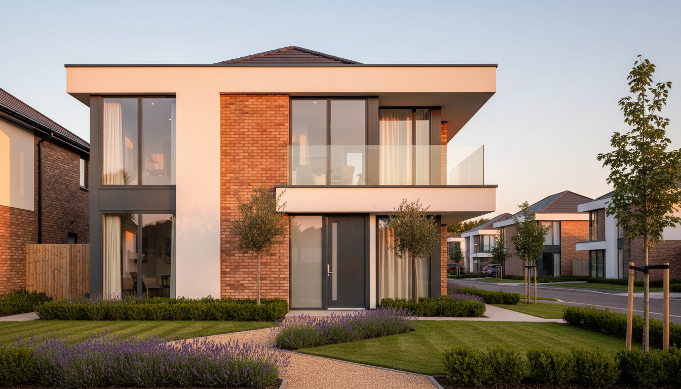 Modern new-build property