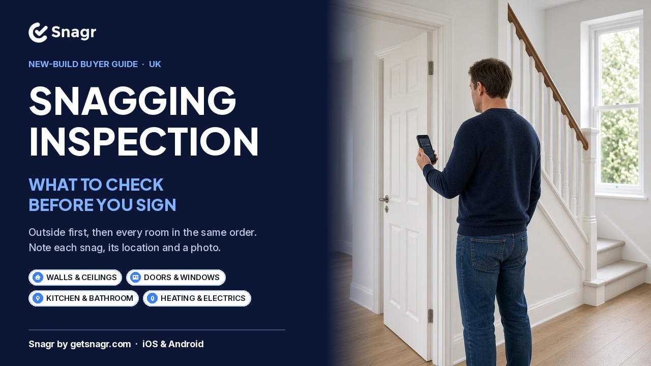 Snagging inspection: what to check before you sign, Snagr by getsnagr.com