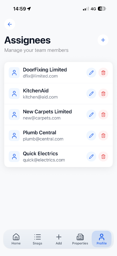 Assignee Tracking