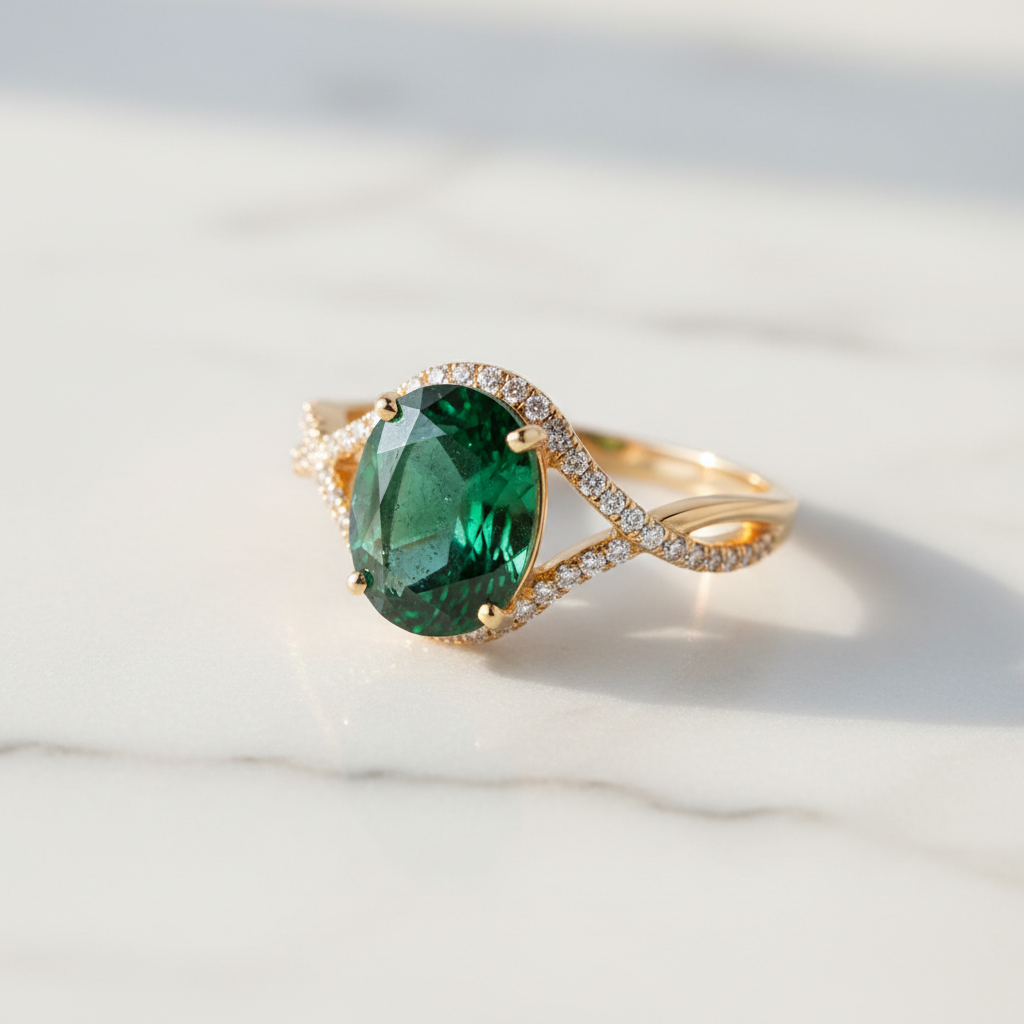 Bague Émeraude Royale
