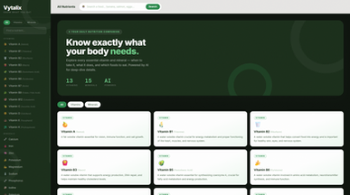 Vitamin & Mineral Health Guide template preview