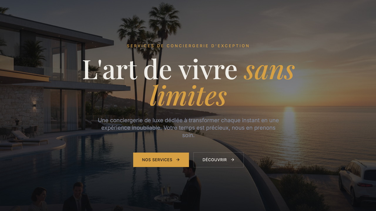 Luxeo Conciergerie template preview