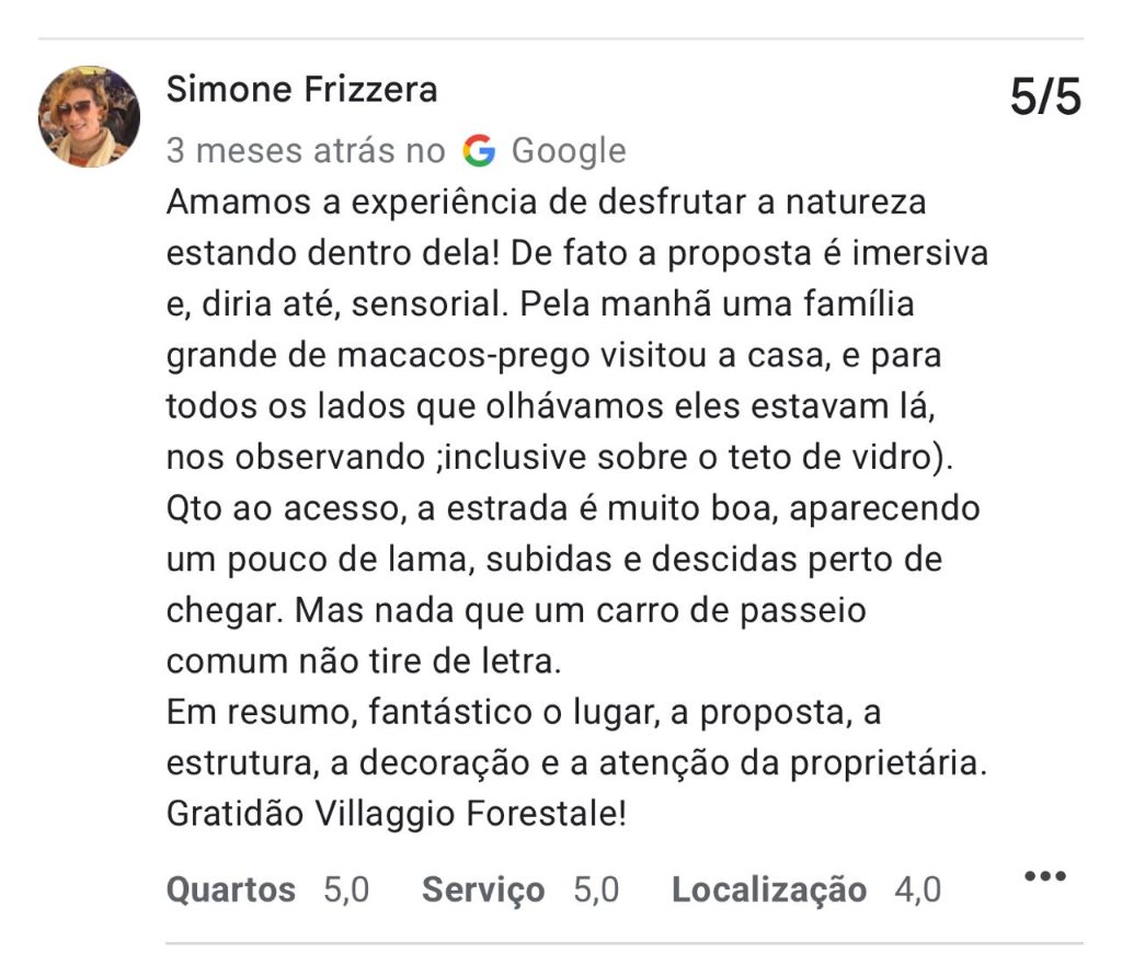 Depoimento de Simone Frizzera